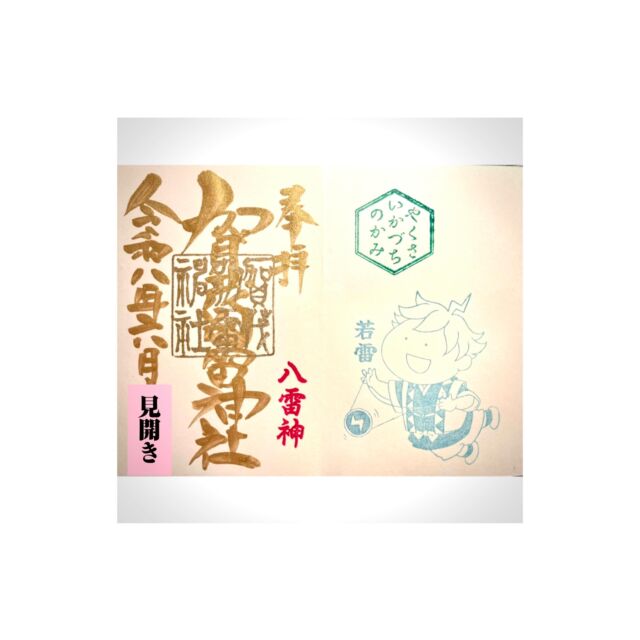 雷くん御朱印 アーカイブ - 賀茂別雷神社 - 栃木県佐野市多田町